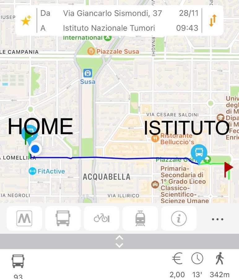 Sismondi Top Apt Milan Luaran gambar